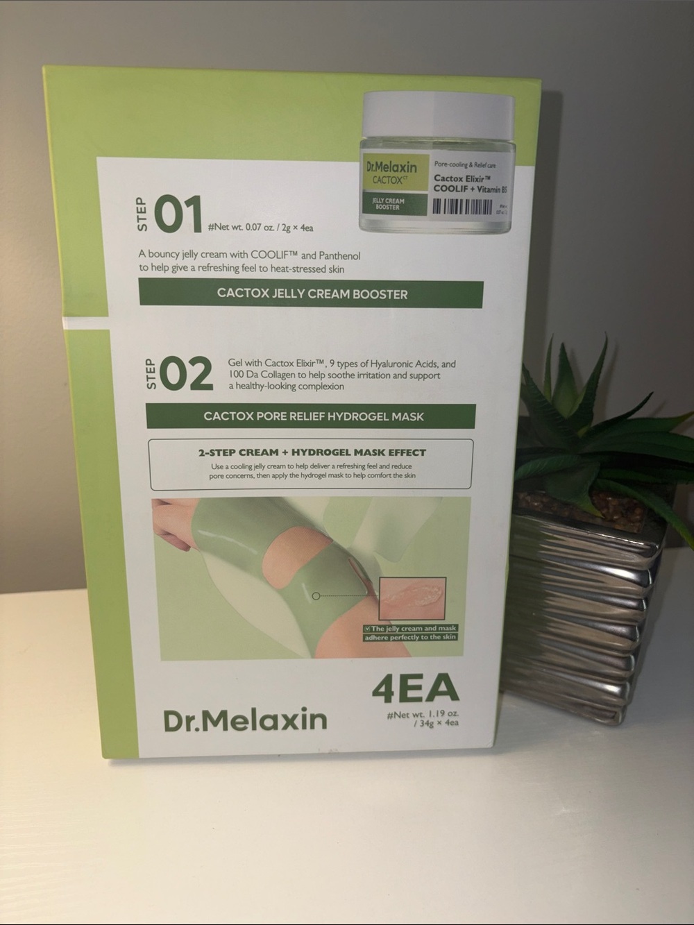Dr. Melaxin CACTOX Pore Relief Hydrogel Mask Set – New & Unopened 🌵✨